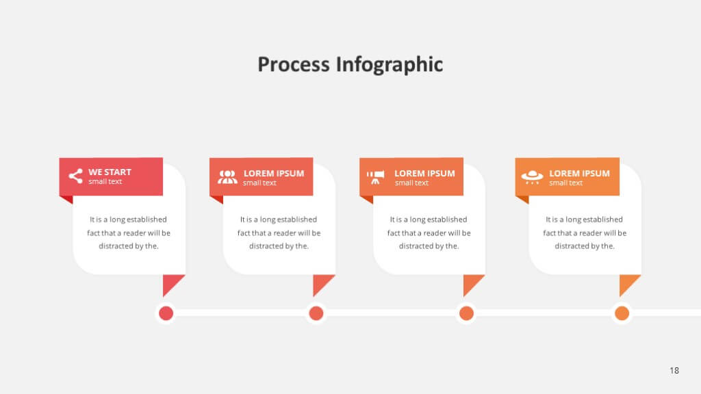 process slide of Masssive Free Infographic Templates