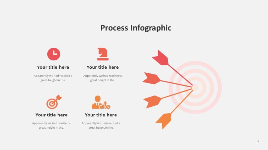 Target process slide of Masssive Free Infographic Templates