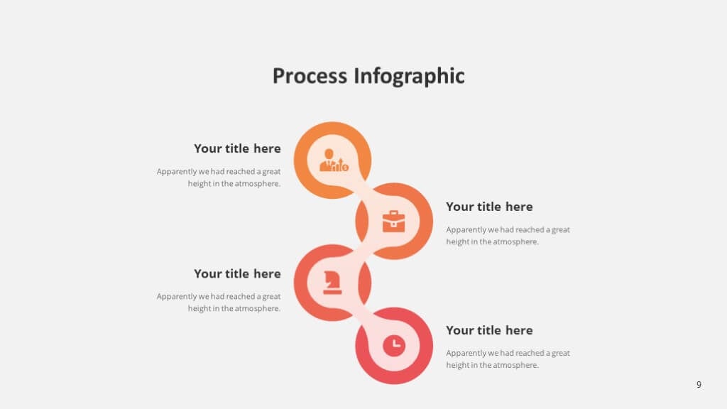 4 process slide of Masssive Free Infographic Templates