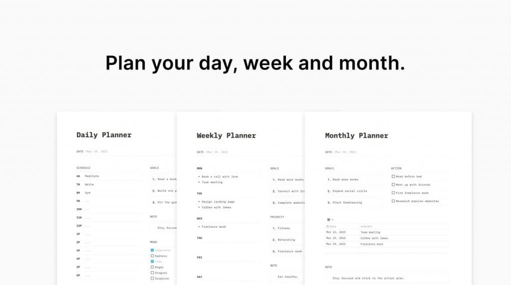 Notion Planner Pack