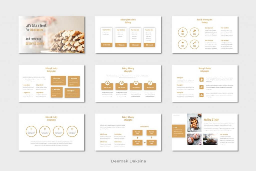 BAKERY Free Food PowerPoint Template 3