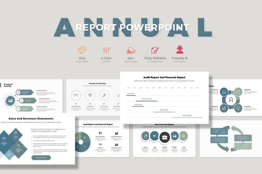 Business Annual Report PowerPoint Template
