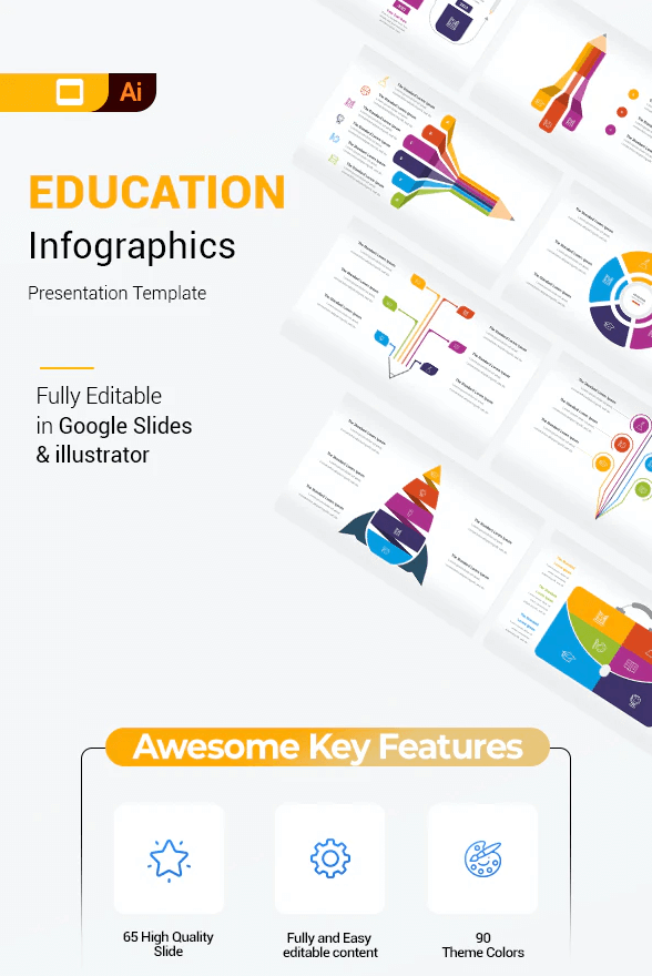 Education Infographics Google Slides Illustrator Presentation