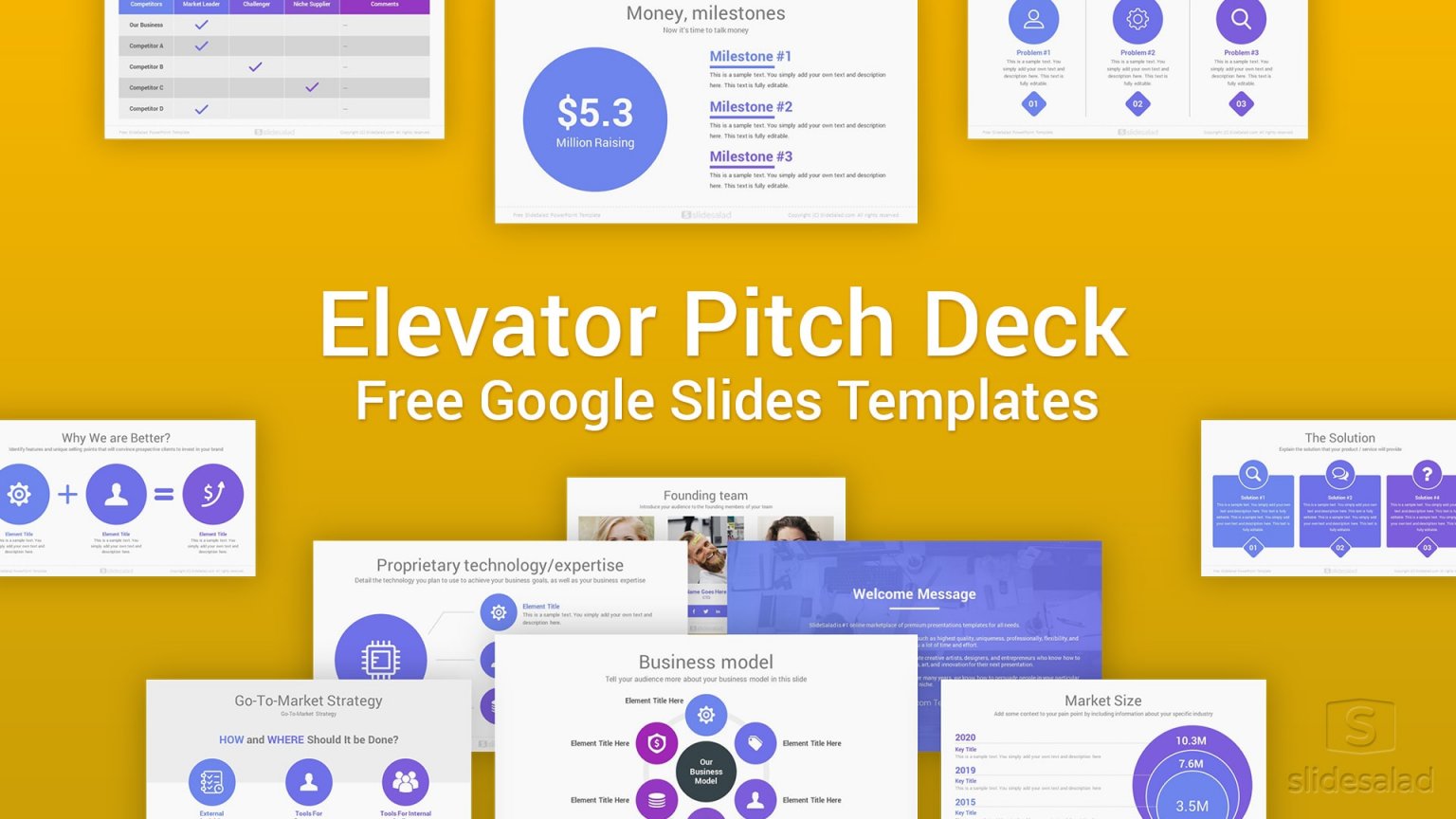 Top 10 Best Google Slides Pitch Deck Template 2021 Just Free Slide