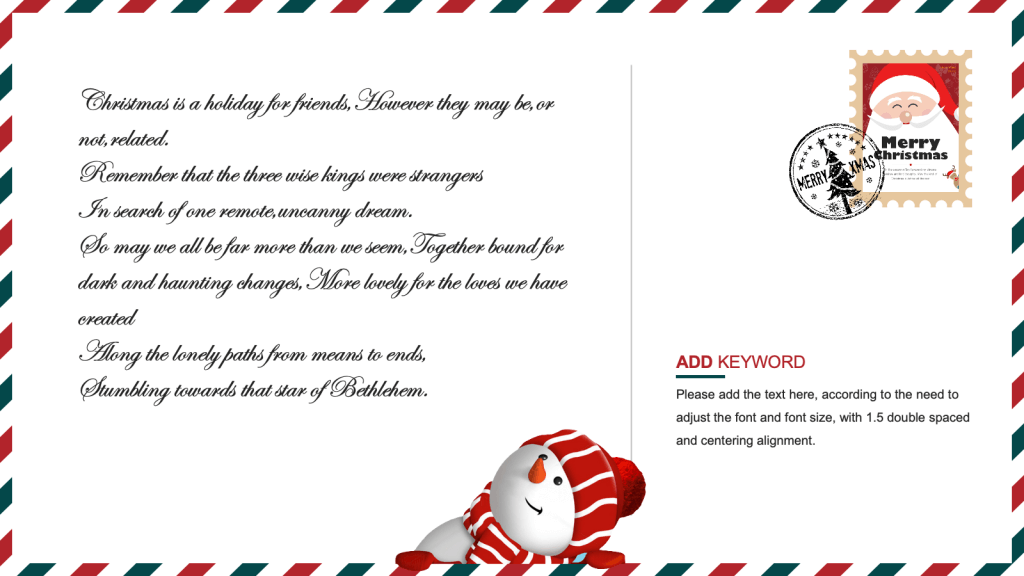Merry Christmas Google Slides Template preview