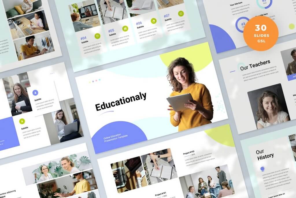 Online Education Google Slides