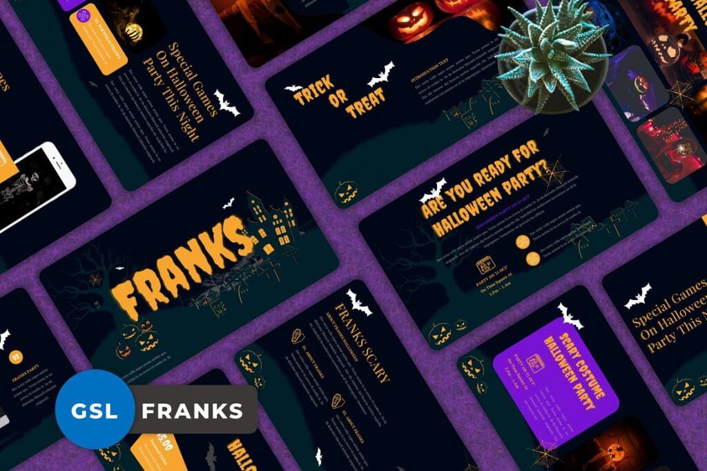 Franks - Halloween Google slide - Best Halloween Google Slides Template