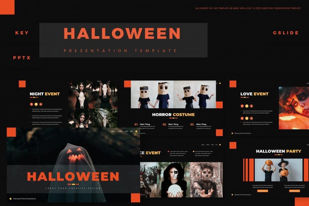 Halloween - Presentation Template - Best Halloween Google Slides Template