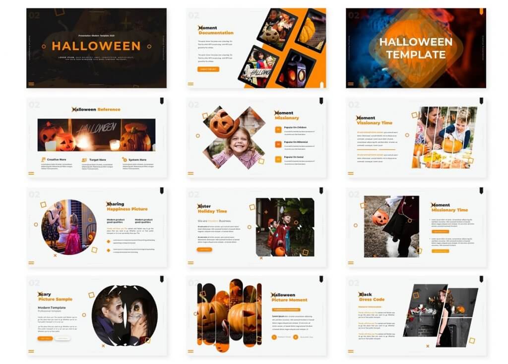 Hallowen - Google Slides Template - Best Halloween Google Slides Template