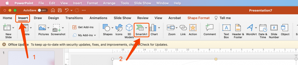 How to Adding SmartArt in PowerPoint
