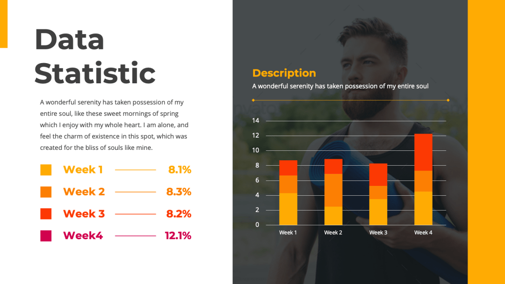 data statistic page Climber - Extreme Powerpoint Template