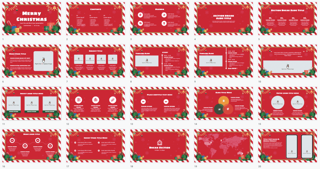 Christmas Card Presentation Design preview