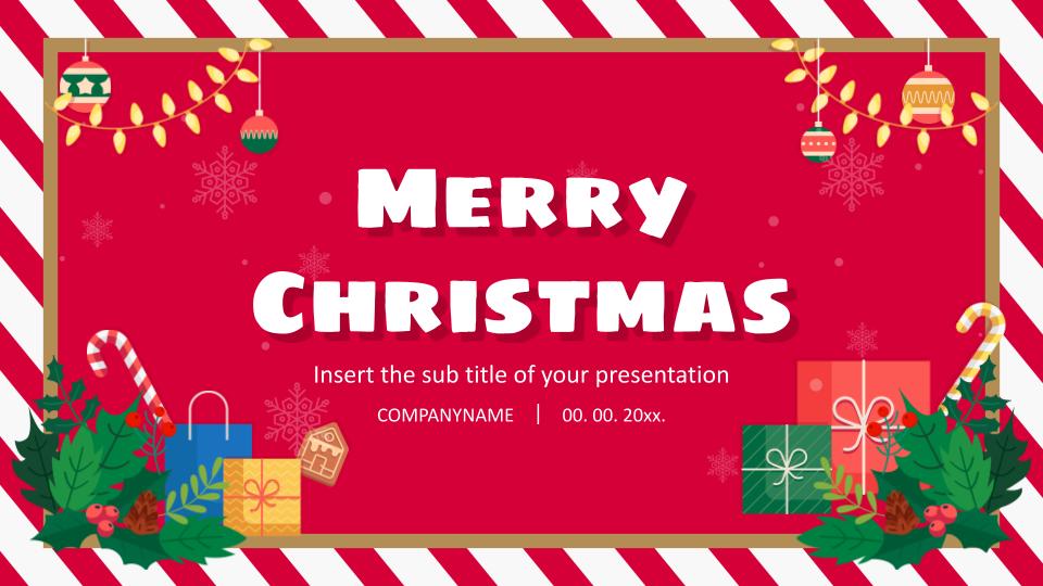 Christmas Card Presentation Design
