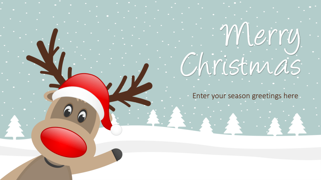 Free Animated Christmas Card PowerPoint Templates
