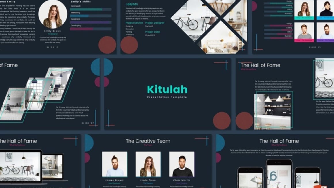 Kitulah - Free Business Powerpoint Presentation Template (15 Slides, Dark Theme)