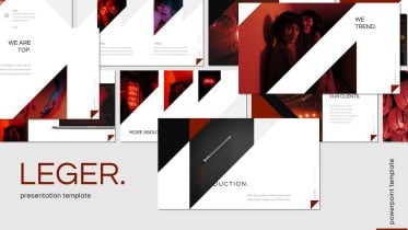 Leger -free minimal Powerpoint template preview