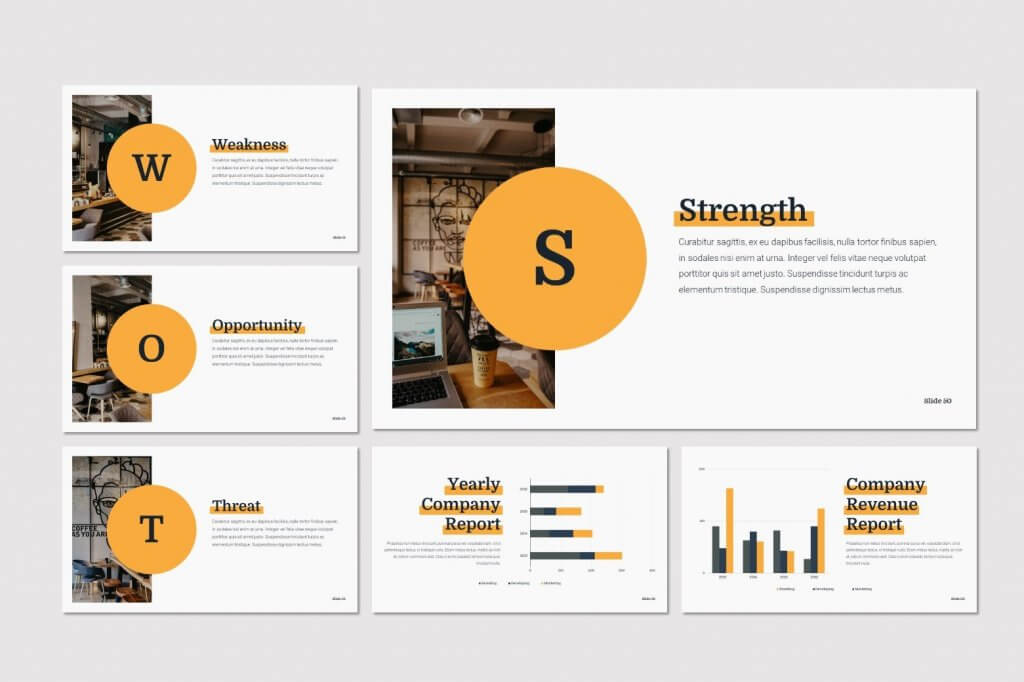 Nunito - Creative Presentation Template SWOT Slides