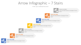 7 Stairs Arrow PowerPoint Infographic Template
