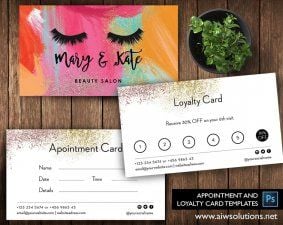Appointment Loyalty Card for Beauty Salon