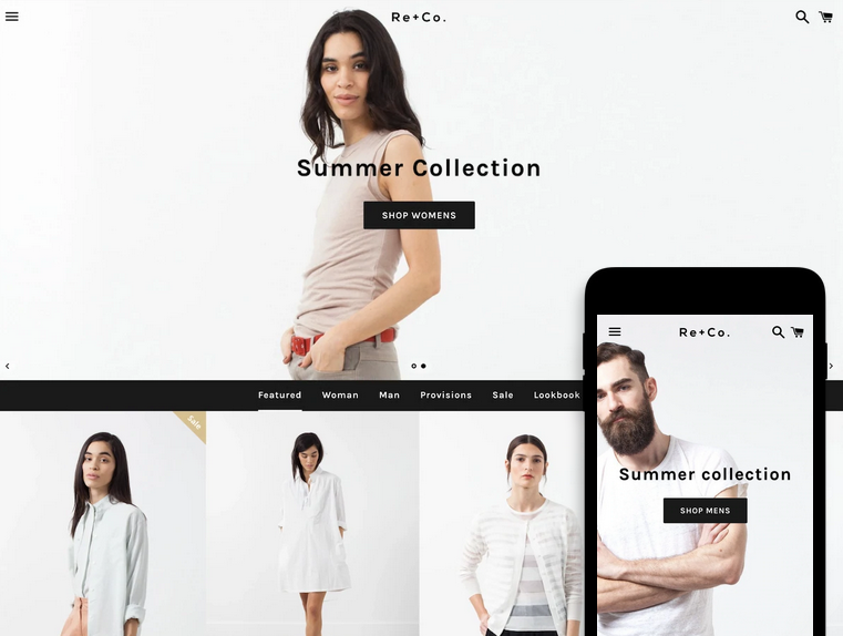 Boundless Shopify theme features a minimalist and elegant design with 2 different demos.