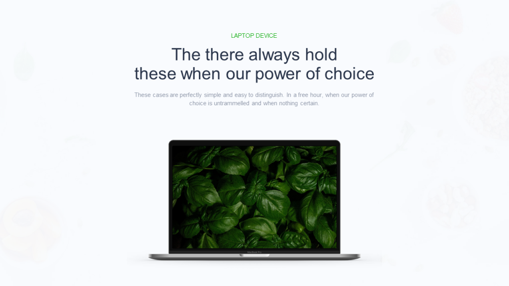 Free Healthy Food PowerPoint Template mac mockup