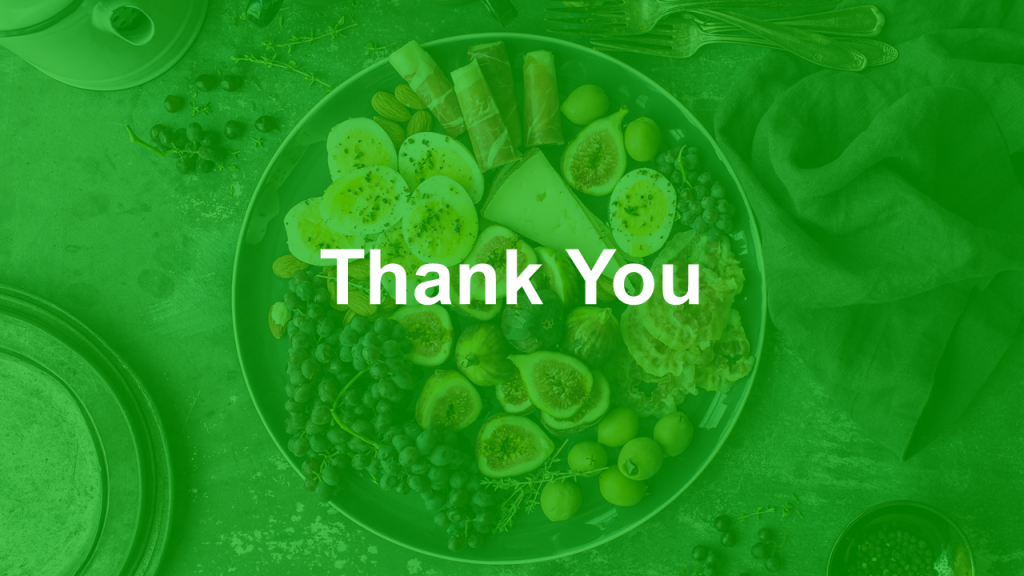 Free Healthy Food PowerPoint Template thank you slide