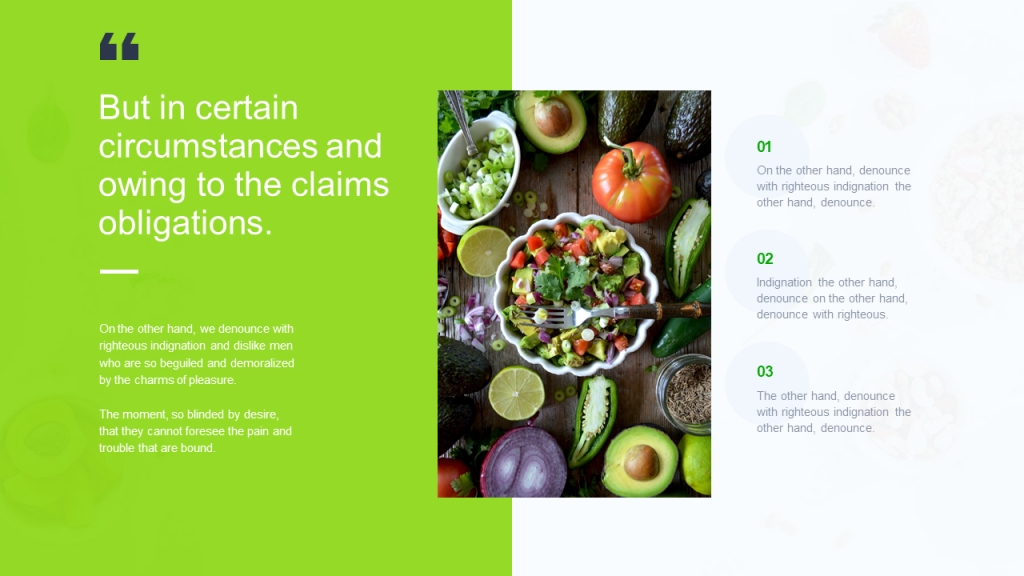 Free Healthy Food PowerPoint Template