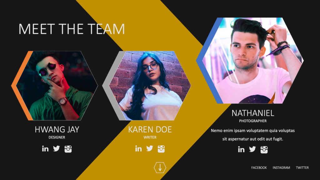 Creative Meet The Team PowerPoint Templates Free Download