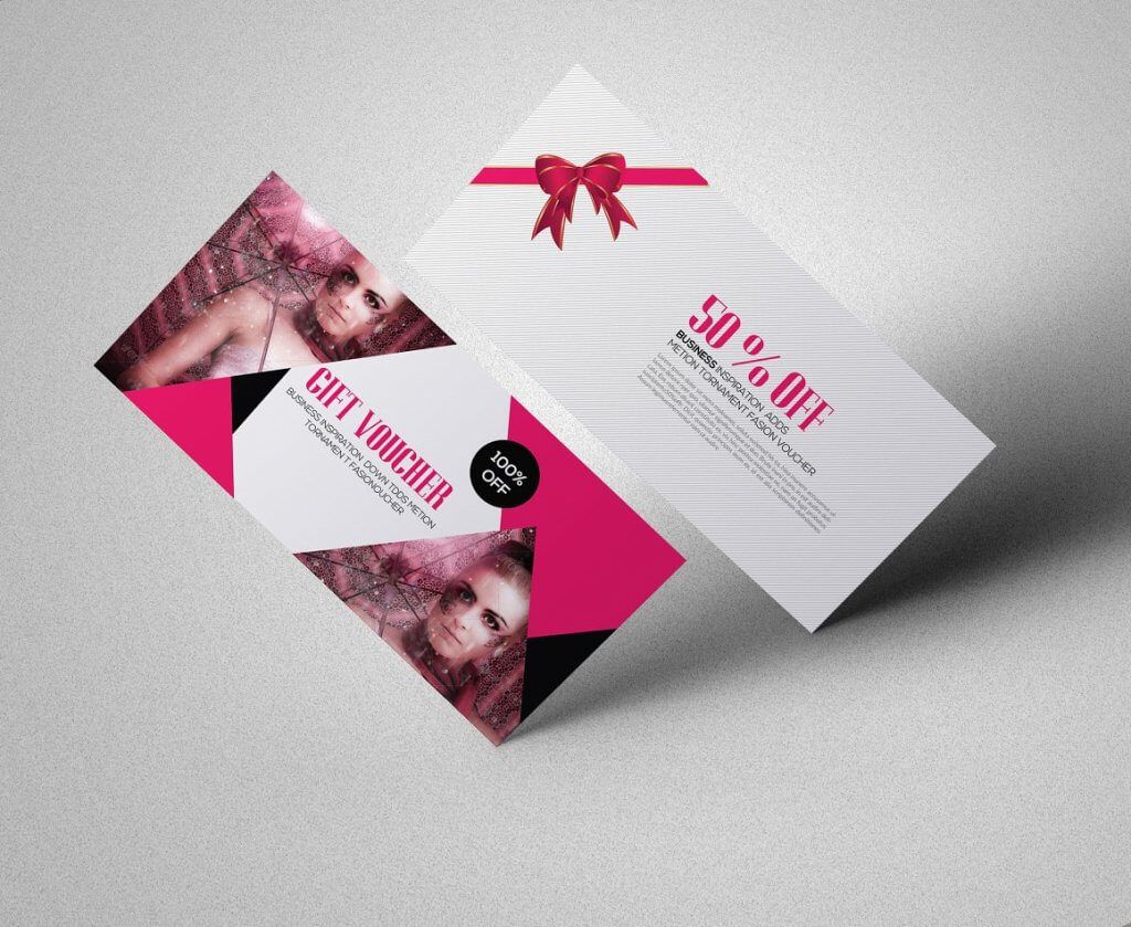 Red Fashion Gift Voucher Template