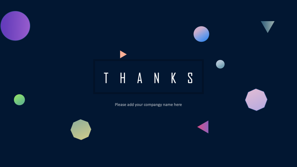 Simple Thank You PowerPoint Template Free Download