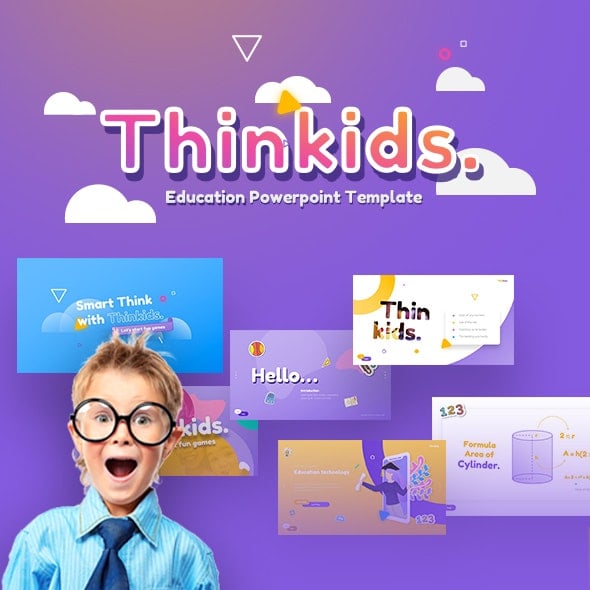 Thinkids - Fun Games & Education PowerPoint Template