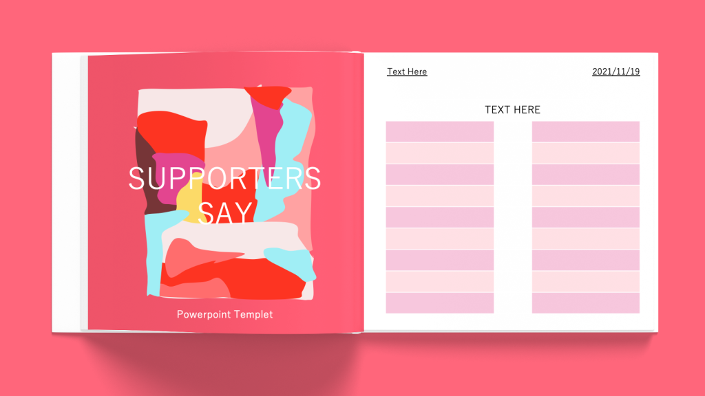 Colorful Notebook Style PPT Template Free Download10