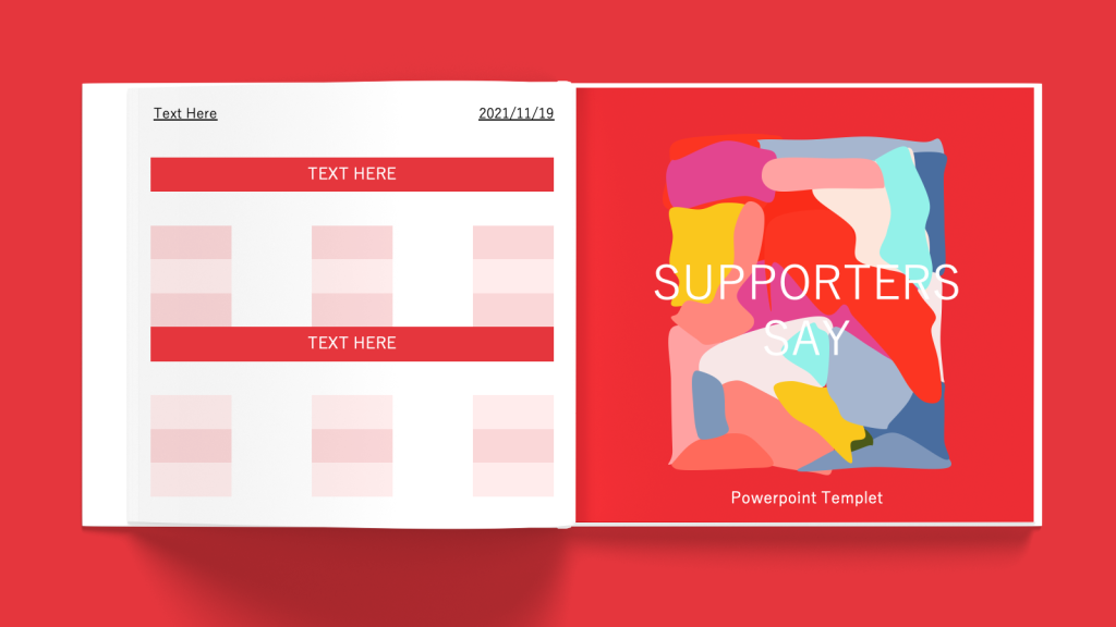 Colorful Notebook Style PPT Template Free Download3