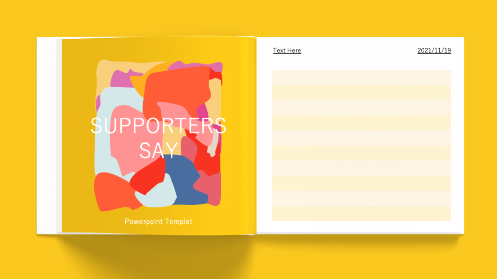 Colorful Notebook Style PPT Template Free Download4