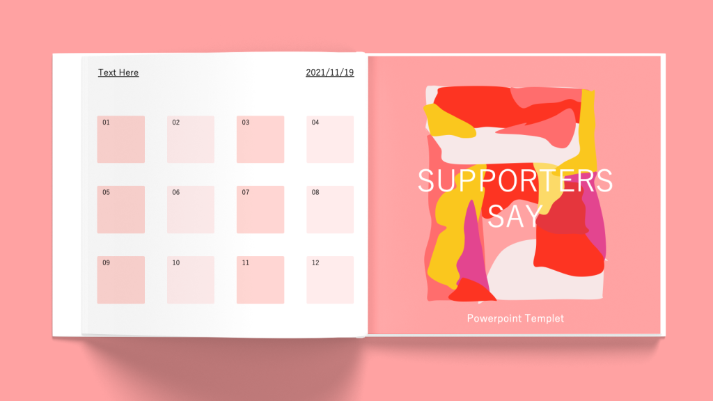 Colorful Notebook Style PPT Template Free Download5