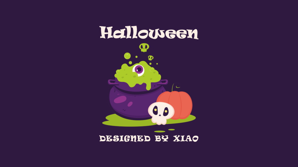Cute Halloween PowerPoint Template Free Download2