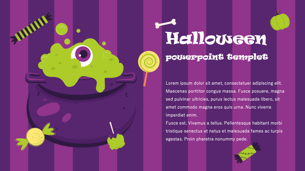 Cute Halloween PowerPoint Template Free Download3