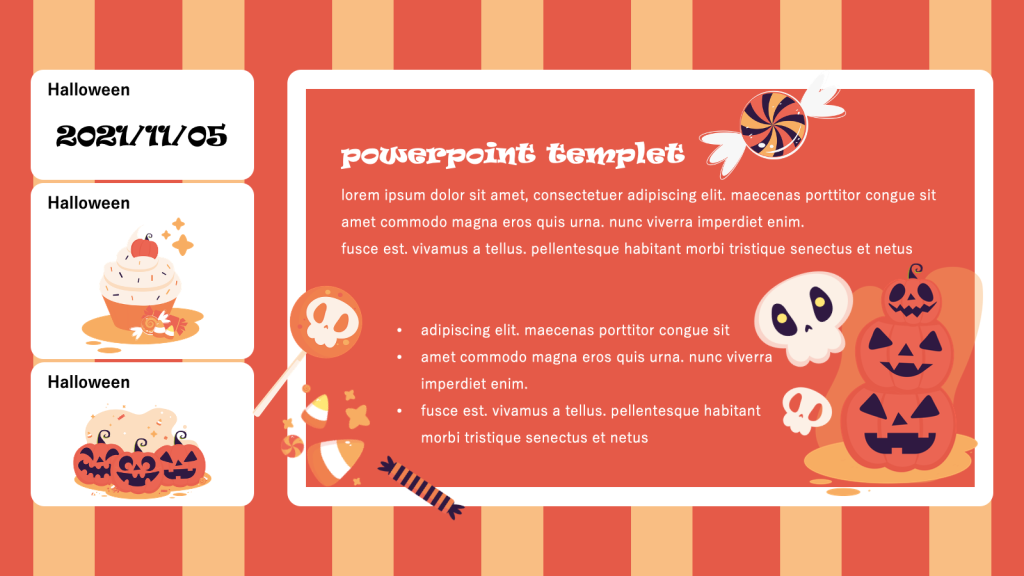Cute Halloween PowerPoint Template Free Download8