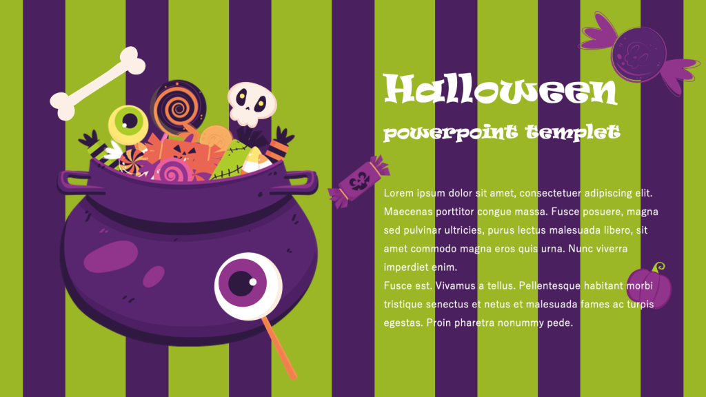 Cute Halloween PowerPoint Template Free Download9