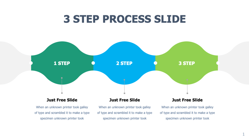 3 Steps Of Planning PPT Template Just Free Slide