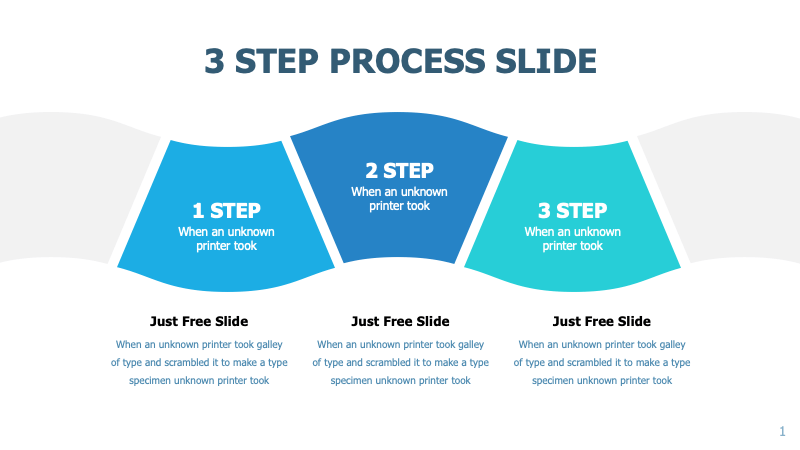 3 Step Process Examples Ppt Free Download Just Free Slide