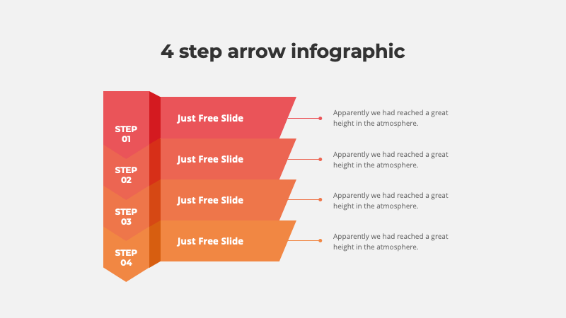 Arrow Infographic PowerPoint Template Free Download1