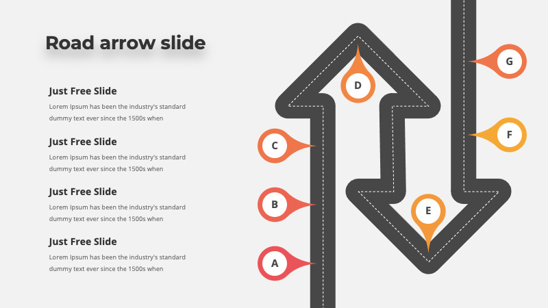 Arrow Infographic PowerPoint Template Free Download11