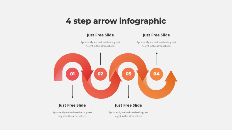 Arrow Infographic PowerPoint Template Free Download2