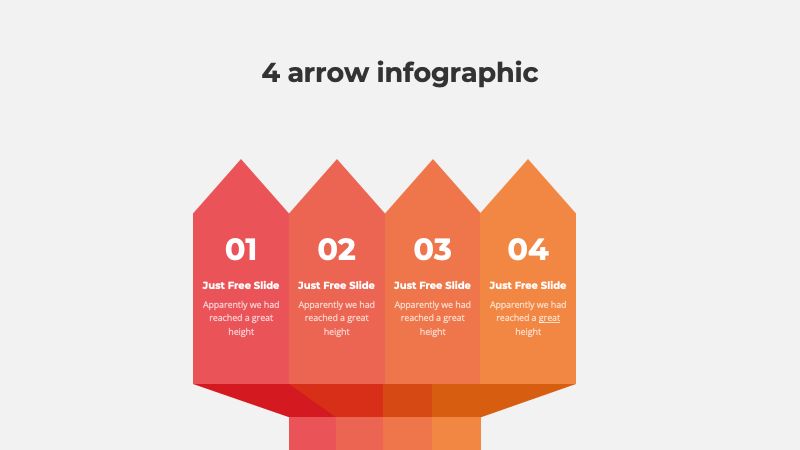 Arrow Infographic PowerPoint Template Free Download3
