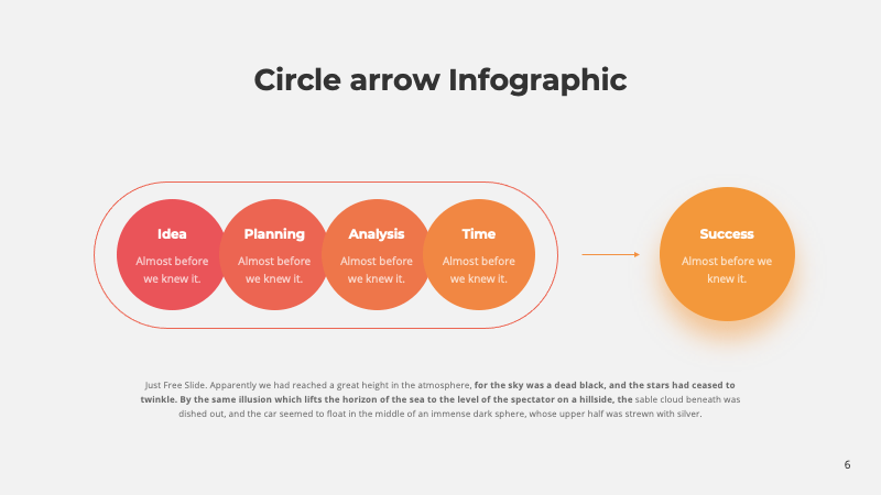 Arrow Infographic PowerPoint Template Free Download6