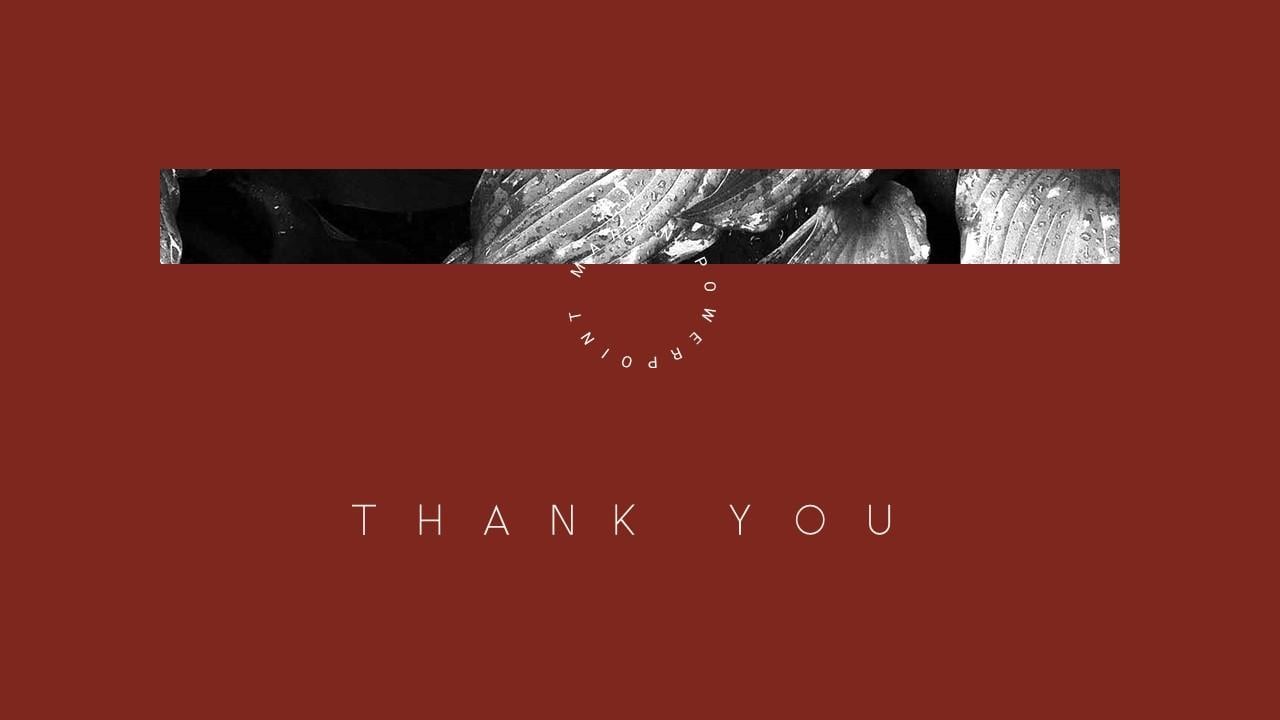 Red Thank You PowerPoint Template