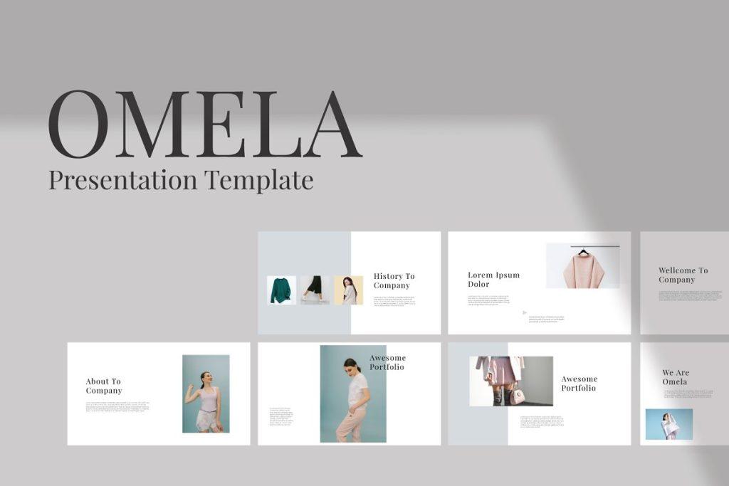 Omela is a minimal fashion lookbook slides template, it's simple, clean, and creative, no superfluous designs, focus on your product.