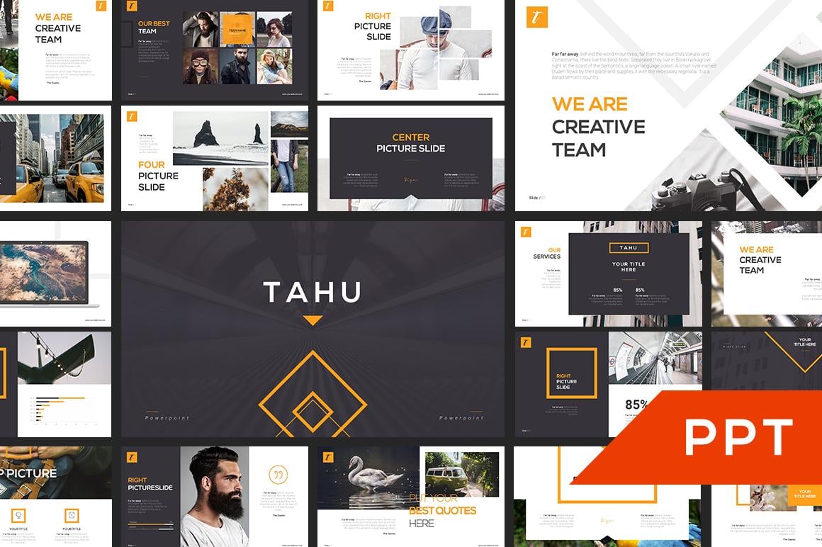 TAHU Slide Template Free Download (PowerPoint, Google Slides, Keynote, 10 Slides)