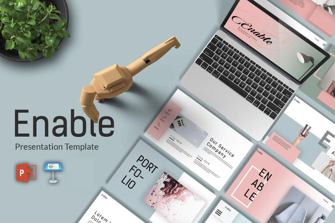 Enable Creative Presentation Template for Keynote, 10 Pages